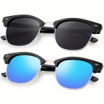 Two Pairs Of Polarized Sports Sunglasses For Men And Women, Suitable For Cycling, Traveling, Running, Fishing, Hiking, And As Fashion Accessories.