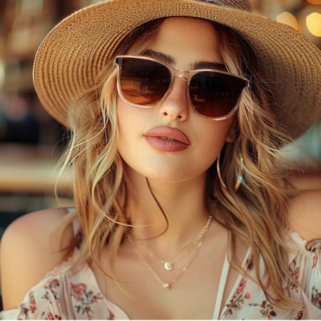 SUOSO, Women's Sunglasses, Retro Women's Color Blocking Frame, Classic Fashion, Suitable For Driving Trip, Beach