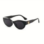 1 PC Korean Style Oval Cat Eye SunglassesSmall Frame Sunglasses UV Protection And Sun Protection Sunglasses