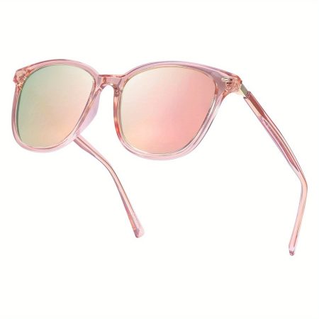 [Polarized Sunglasses] LVIOE Women's Polarized Sunglasses | Mirrored Lens & UV400 Protection - Trendy & Stylish Large Glasses