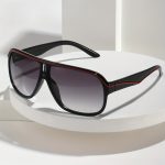 Summer Must Haves, Ultra Light Sunglasses for Men and Women, Durable PC Frame and Lenses with Comfortable Rubber Nose Pads, Stylish Black and Red Design, Perfect for Beach, Vacation, Travel and Cruise, Ideal for Daily Wear and Outdoor Activit