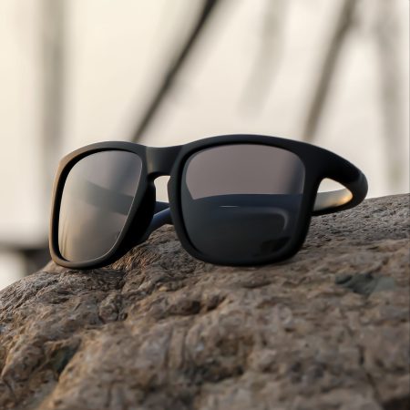 Kimorn Polarized Sunglasses for Men And Women, Rectangular Frame Flexible And Bendable Sunglasses for Running, Cycling, with Brand Zipper Box As a Gift