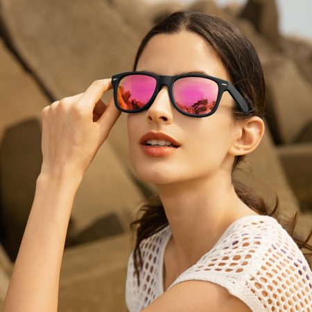 [3 Pairs]KALIYADI Classic Polarized Sunglasses for Women Retro Womens Square Decor Sports Sun glasses with Lightweight Frame for Running Traveling Hiking Fishing Party Christmas Birthday Gift